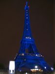 It was the Day of Europe and thus the Eiffel's Tower was blue